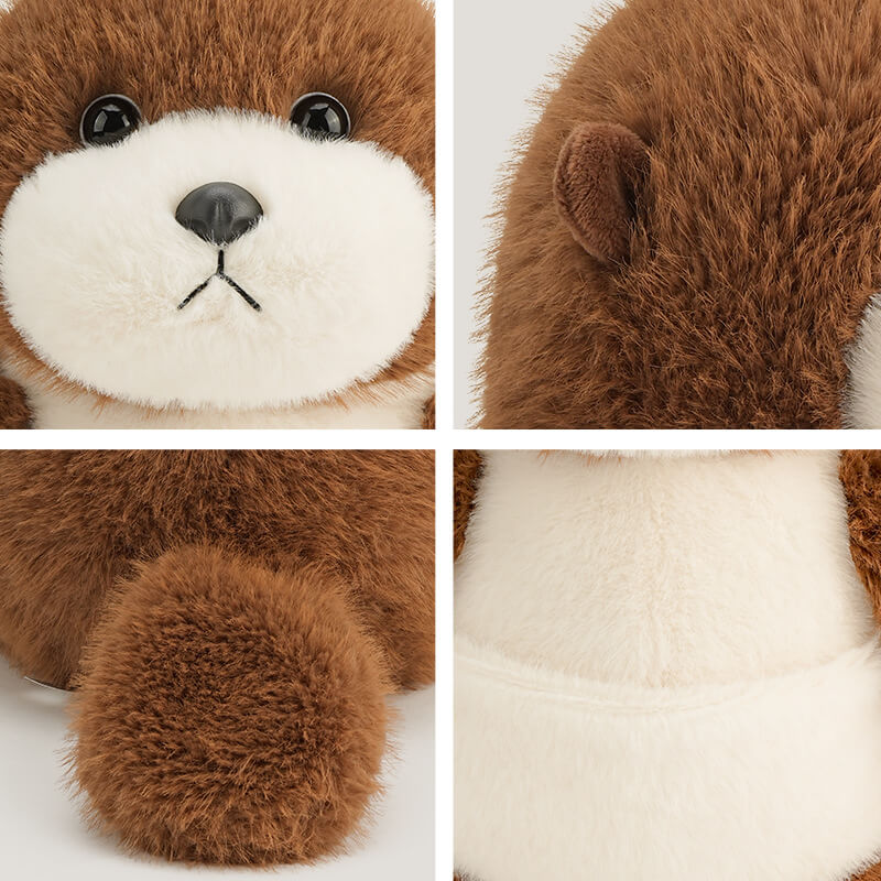 30cm Kawaii Plush Seal Plushies Cute Brown Otter Plush Toys PP Filling Material Cartoon Stuffed Animal 10