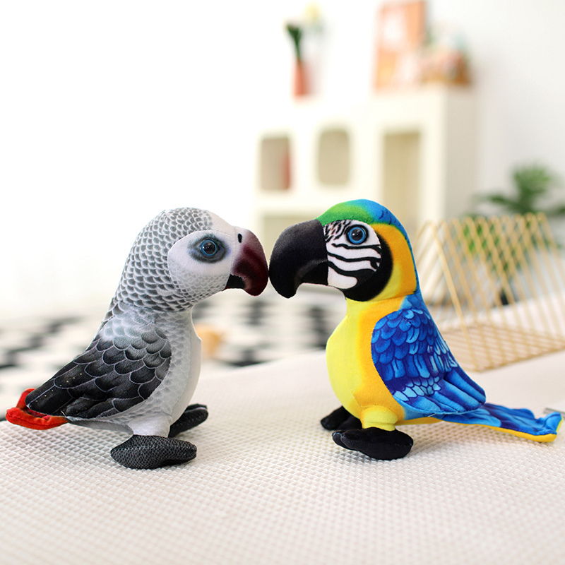 Finch Plushie Simulation Parrot Peacock Plush Doll Creative Design Realistic Styling Factory Direct Sales 16