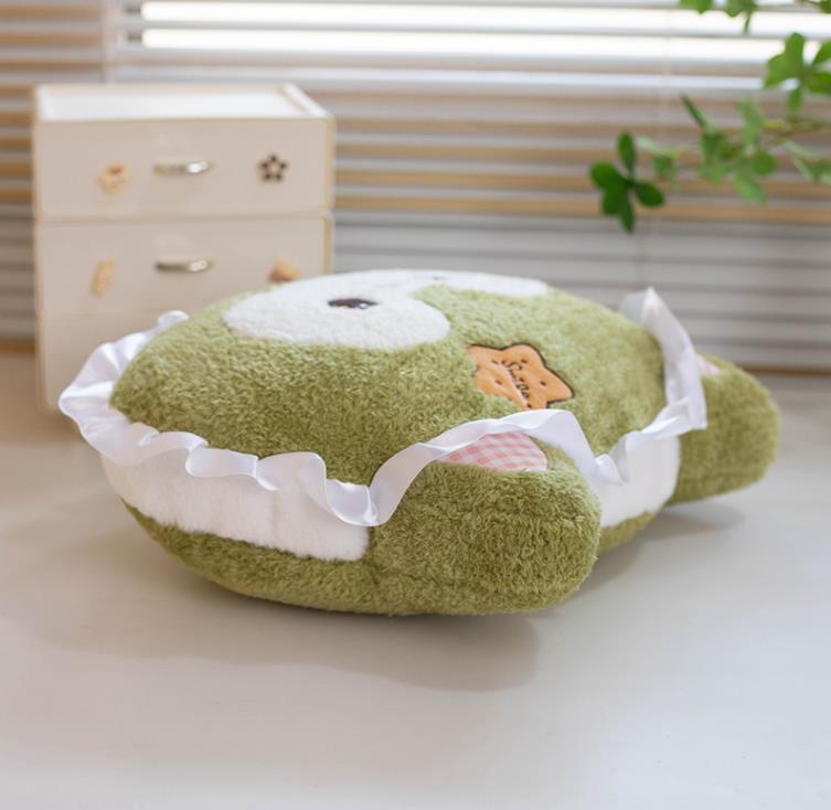 Customized Embroidery Cute Cartoon Rabbit Bear Plush Pillow Sofa Living Room Pillow Fox Plush Pillows 10