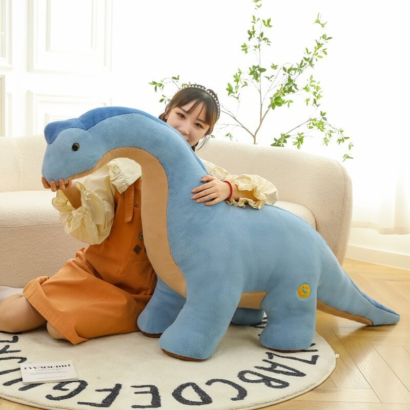Factory Direct Sale Blue Dino Plushie PP Cotton Super Soft  Large Size Dinosaur Plush Toy Stuffed Animal Toys 14