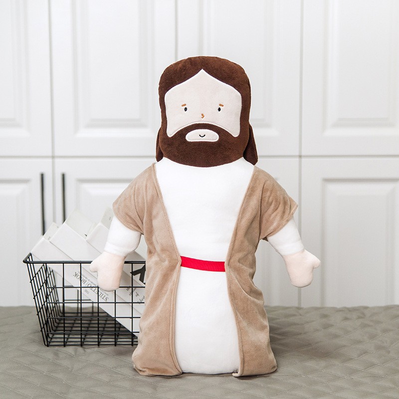 New Jesus Plush Doll Pillow, Children's Doll Bedhead Cushion, Christmas Gift 10