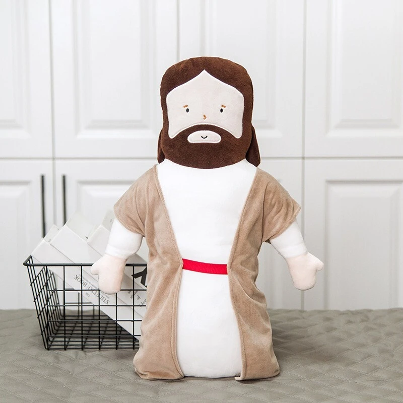 New Jesus Plush Doll Pillow, Children's Doll Bedhead Cushion, Christmas Gift 1