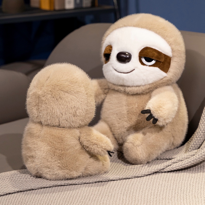 sloth stuffed animal Cute sloth plush toy with creative design, cute boutique European mink soft and comfortable 13