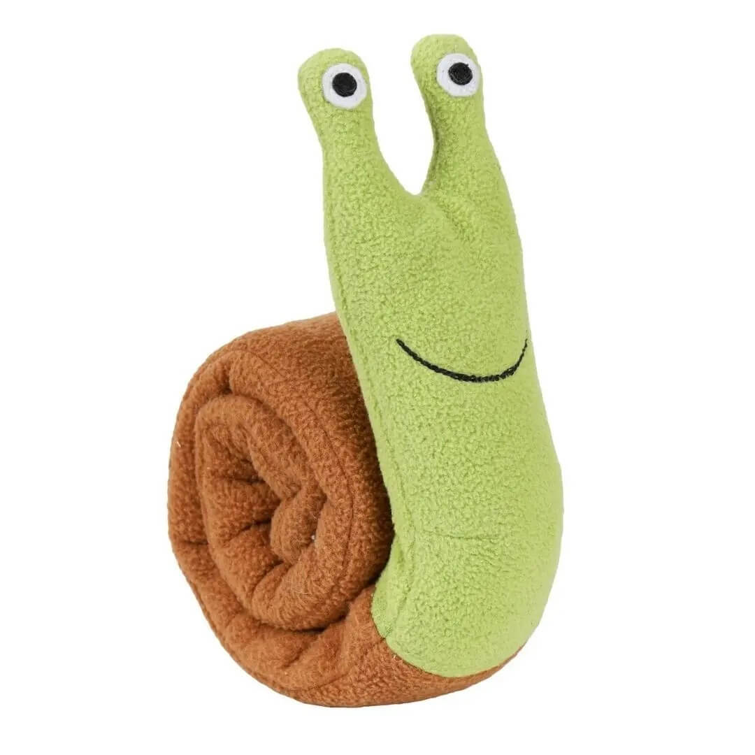 Customized Sustainable Plush Snail  Indestructible Dog Toy Chew Squeaky Toys Dog Sniffing chewers Eco-Friendly Pet Toy 11