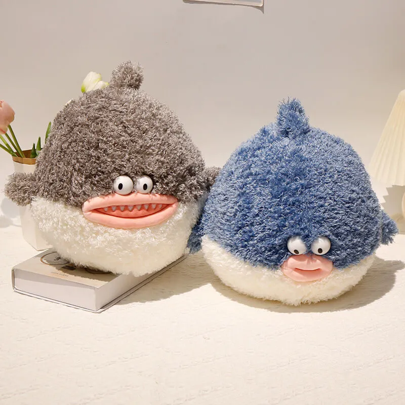 Nouveaux animaux marins en peluche : requin-baleine, fugu, peluche douce, cadeau créatif, oreiller moelleux pour enfants 1
