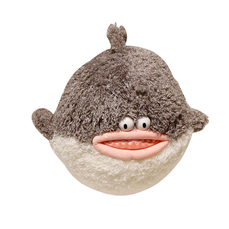 Nouveaux animaux marins en peluche : requin-baleine, fugu, peluche douce, cadeau créatif, oreiller moelleux pour enfants 15