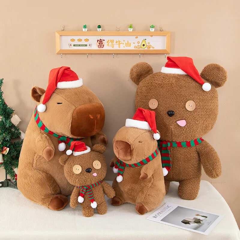 Cheap Christmas Toy Wholesale Cute Timi Bear Cartoon Simulation Capybara Soft Toy With PP Filling At Factory Price 1
