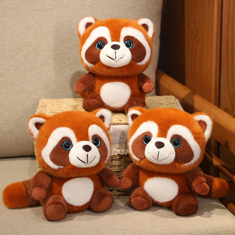 20cm raccoon plush toy, warm and healing, accompanying cute pets, warm home decoration 1