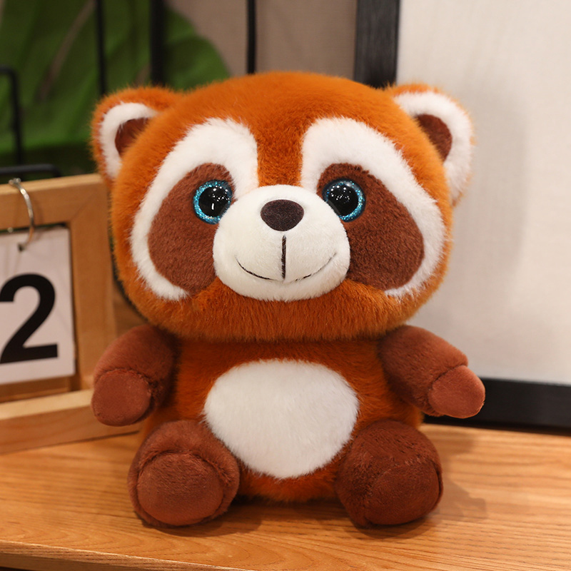 20cm raccoon plush toy, warm and healing, accompanying cute pets, warm home decoration 16