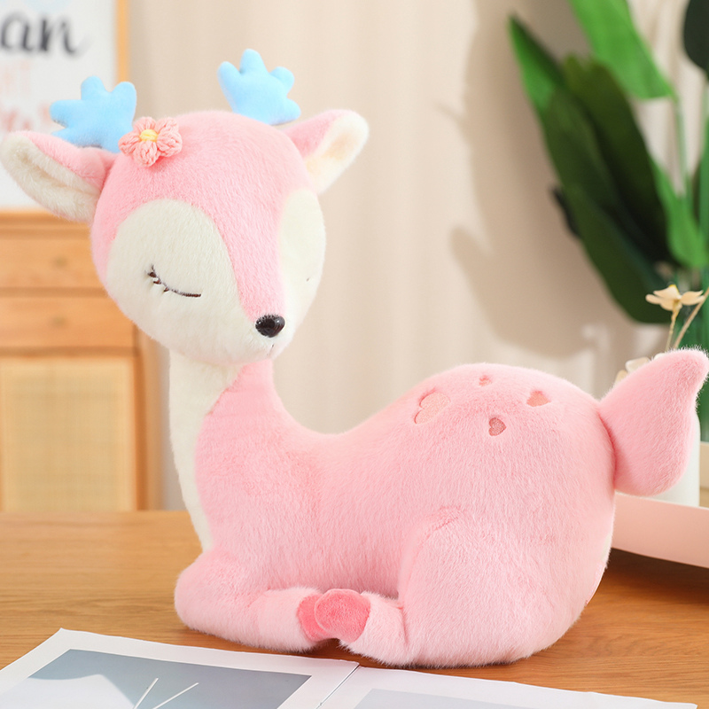 Deer Plushie available in pink and blue colors, cute deer plush toy, soft and comfortable, with a beautiful meaning 13