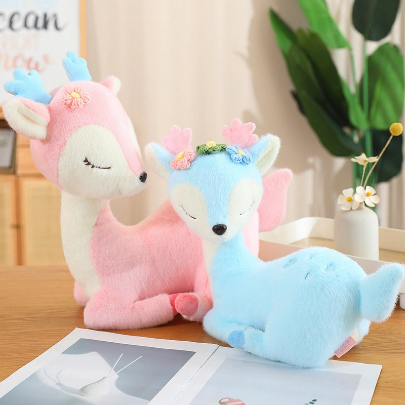 Deer Plushie available in pink and blue colors, cute deer plush toy, soft and comfortable, with a beautiful meaning 1