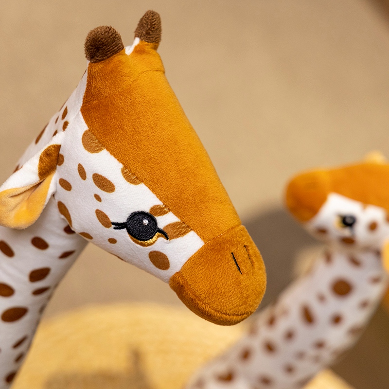 Super cute giraffe plush toy cartoon forest animals cute and warm home decoration factory direct sales 13