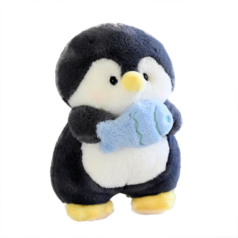 Peluche de pingüino de múltiples especificaciones para sostener peces, diseño creativo, lindo, suave y cálido para decorar el hogar. 15