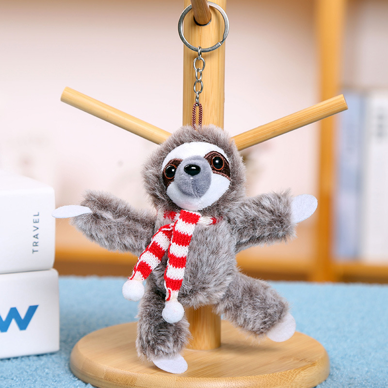 Peluche Paresseux, Pendentif Porte-clés, Accessoires pour Sac à Poupée, Jouets en Peluche, Cadeaux d'Anniversaire, Poupée Mignonne, Vente en Gros 12