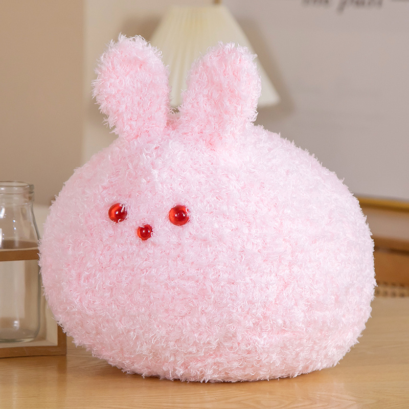 Peluche lapin aux yeux rouges, douce et mignonne, confortable et réconfortante, pour une décoration chaleureuse et douillette. 16