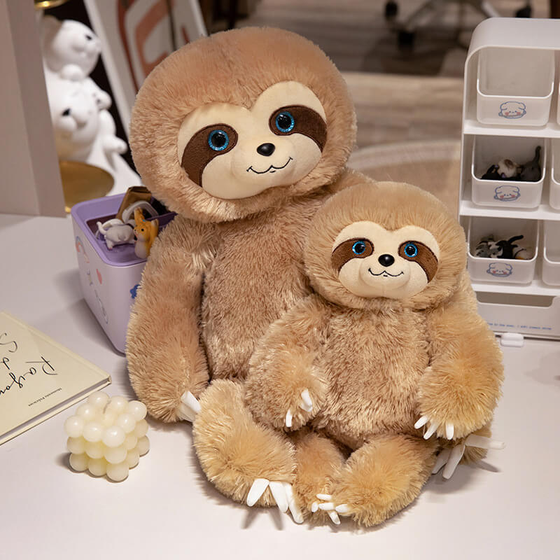 EN STOCK Vente en gros de peluches paresseux géantes Kawaii douces de 35/50 cm - Oreiller et peluche paresseux confortables et mignons 11