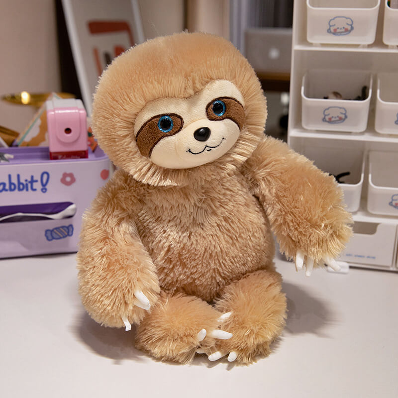 EN STOCK Vente en gros de peluches paresseux géantes Kawaii douces de 35/50 cm - Oreiller et peluche paresseux confortables et mignons 13