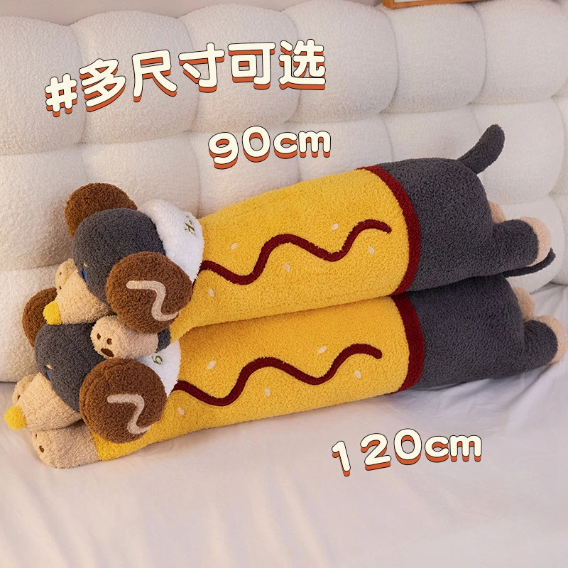 Cute Long Body Hot Dog Plush Dachshund Dog Stuffed Animal Plush Toys Realistic Plush Dog Pillow 1