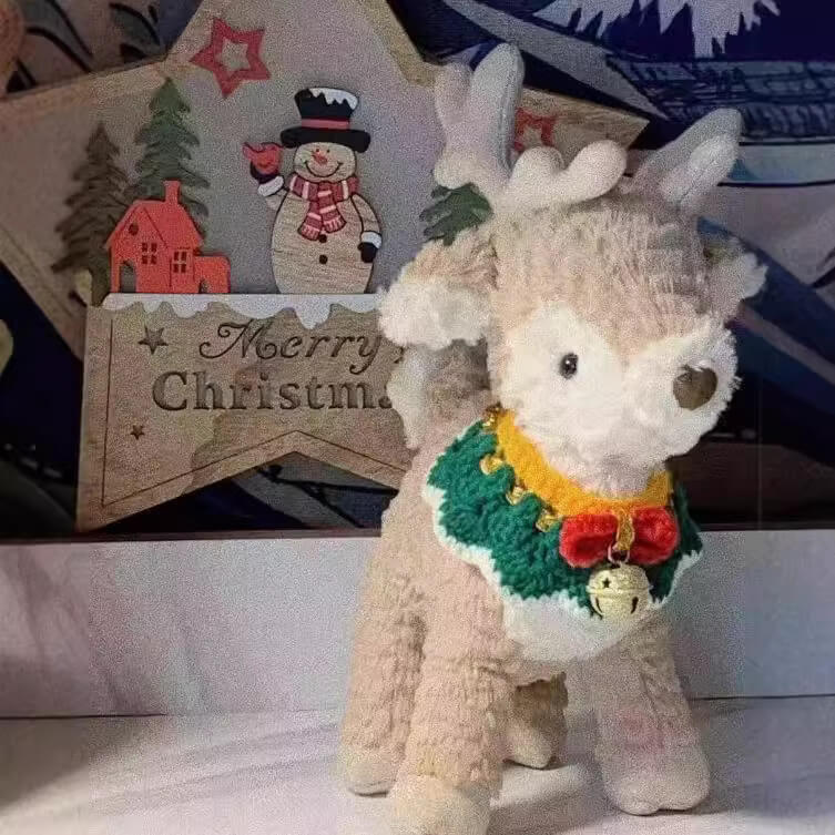 Factory Direct Selling 36cm Cute Elk Doll Stuffed Animal Plush Toy Reindeer Soft Doll Home Decoration 9