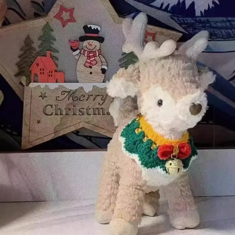 Factory Direct Selling 36cm Cute Elk Doll Stuffed Animal Plush Toy Reindeer Soft Doll Home Decoration 1