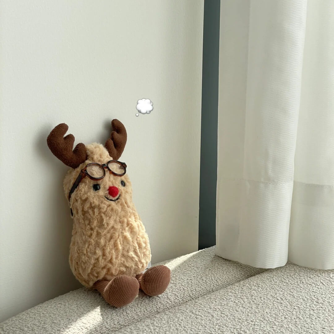 Quality 15CM Christmas New Cute Fun Rudolph The Red  Nosed Reindeer Peanut Plush Toys Soothing Dolls Manufacturer 10