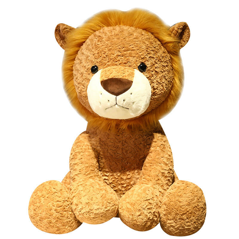 Cute soft 25-50cm Lovely Custom LionStuffed Animal Simulation Lion king Plush Toys lifelike sitting lion Plush Toys 17