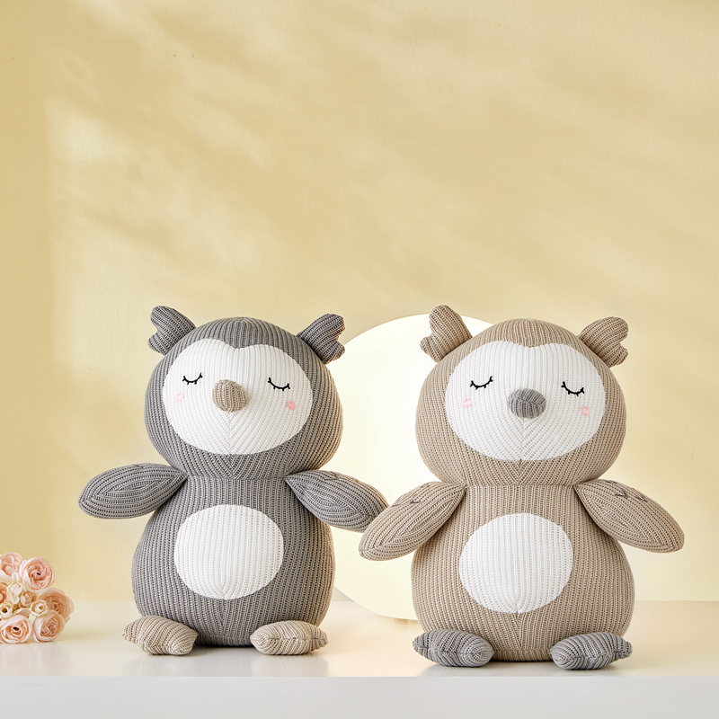 Рекламная оптовая продажа плюшевых игрушек в виде сов, вязаных и крючком кукол, кукол ручной работы, плетеных крючком животных. 12