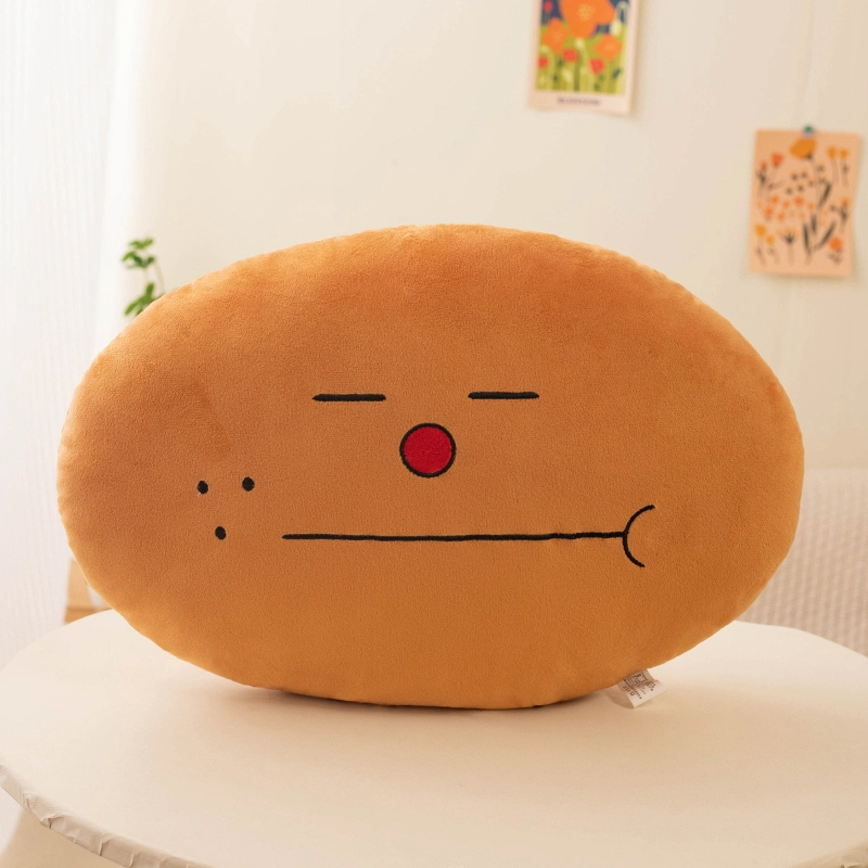 Peluche de patata de 45-50 cm, bonito cojín de patata silencioso, muñeco de peluche, diseño creativo, bonito y cálido para decoración del hogar. 1