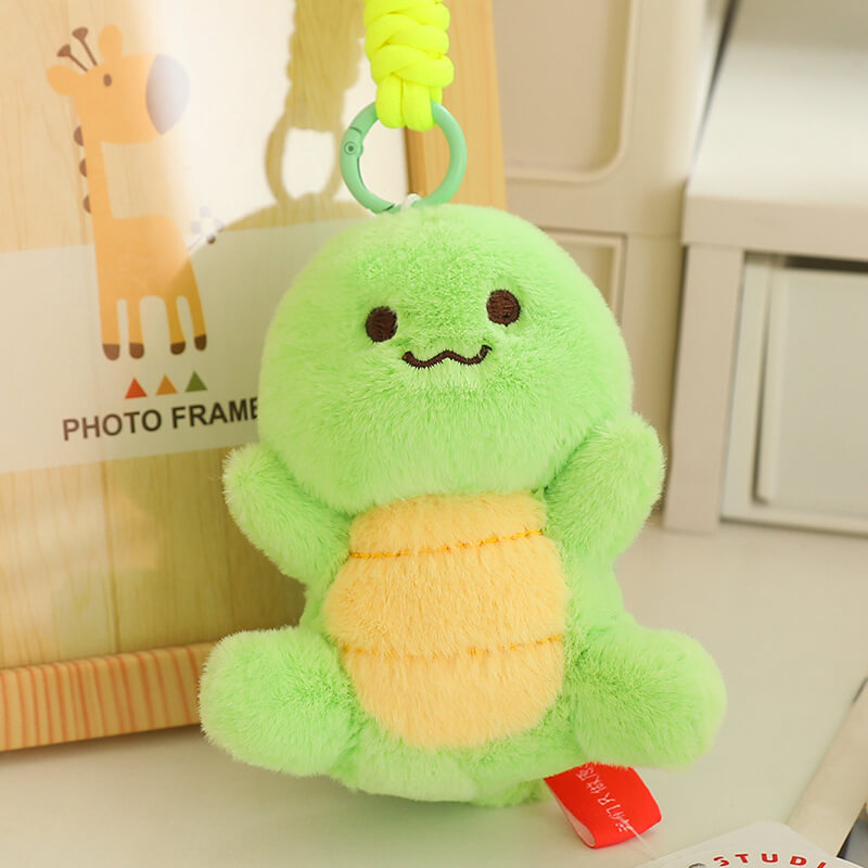12cm Genuine Cute Transfer Turtle Plush Toy String Rotating Doll Bag Pendant Cute Turtle Doll Key Chain Pendant 13