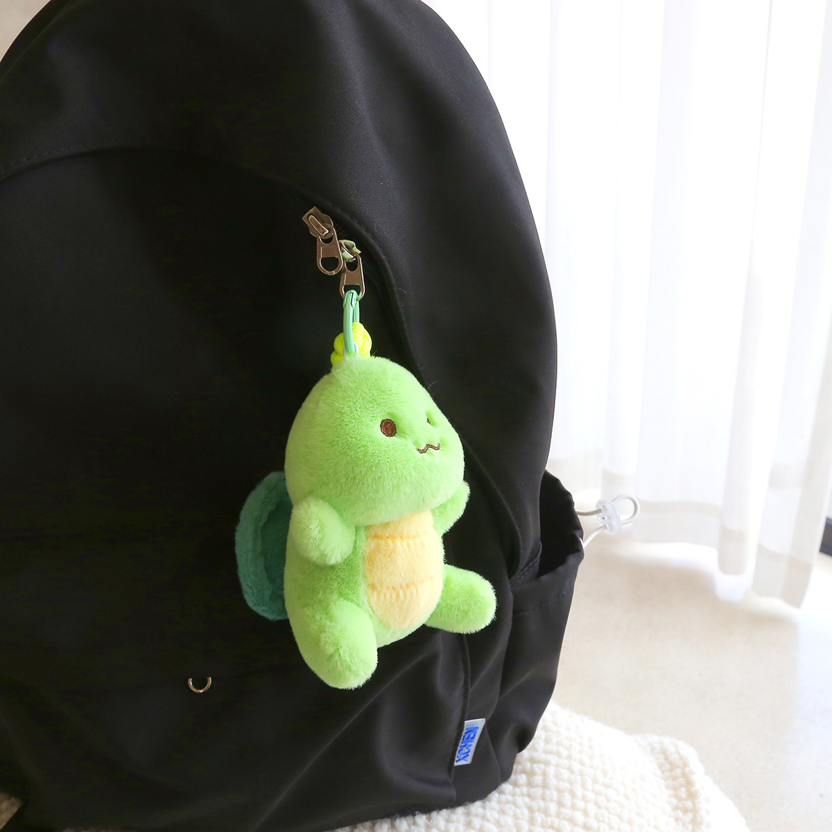 12cm Genuine Cute Transfer Turtle Plush Toy String Rotating Doll Bag Pendant Cute Turtle Doll Key Chain Pendant 17