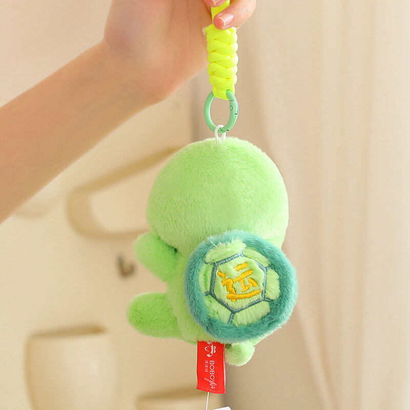 12cm Genuine Cute Transfer Turtle Plush Toy String Rotating Doll Bag Pendant Cute Turtle Doll Key Chain Pendant 14