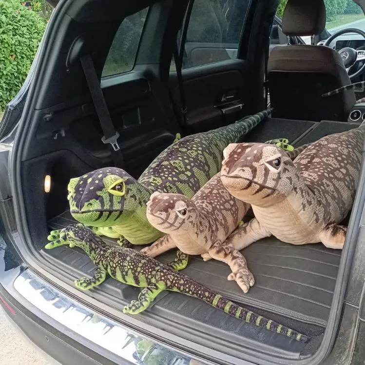 Real life lizard simulation plush toy realistic stuffed animal children doll wild toys lifelike gifts 1