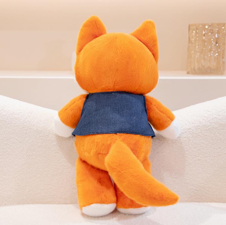 Custom Forest Run Fox Series Cartoon Plush Doll High Quality Soft Cotton Home Throw Pillow Kids' Birthday Gift Surprise 11