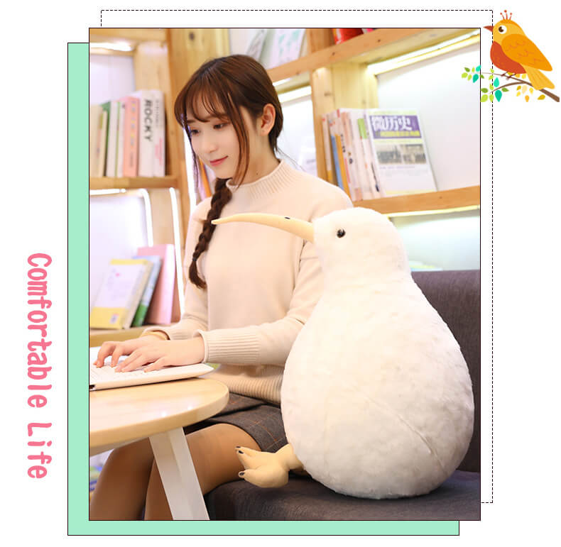 Wholesale 20/30/50cm Lifelike Vivid Kiwi Bird Plush Toys Bird Stuffed Animal Home Decor Soft Lovely Cartoon Pillow 17