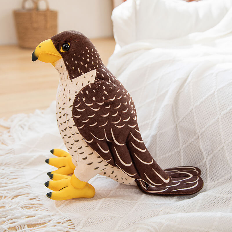OEM Custom Stuffed Animal Wholesale High Quality Stuffed Falcon Parrot Bird Toys Wild Eagle Migrant Plush Toys With Logo 15
