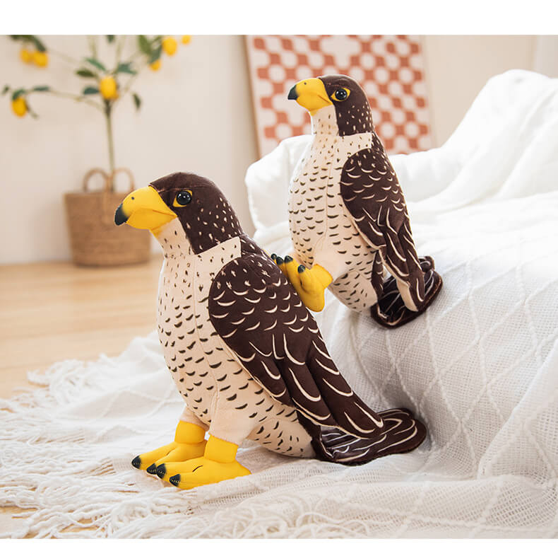 OEM Custom Stuffed Animal Wholesale High Quality Stuffed Falcon Parrot Bird Toys Wild Eagle Migrant Plush Toys With Logo 13