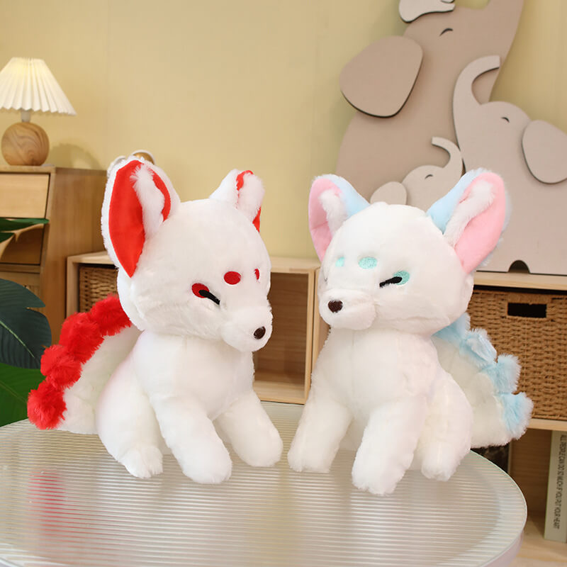Factory Sale Adorable High Quality White Fox Plush Toy Low Moq PP Stuffed Animals Toys Promotional Gift 14