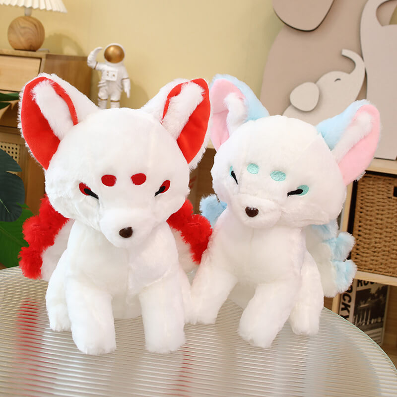 Factory Sale Adorable High Quality White Fox Plush Toy Low Moq PP Stuffed Animals Toys Promotional Gift 12