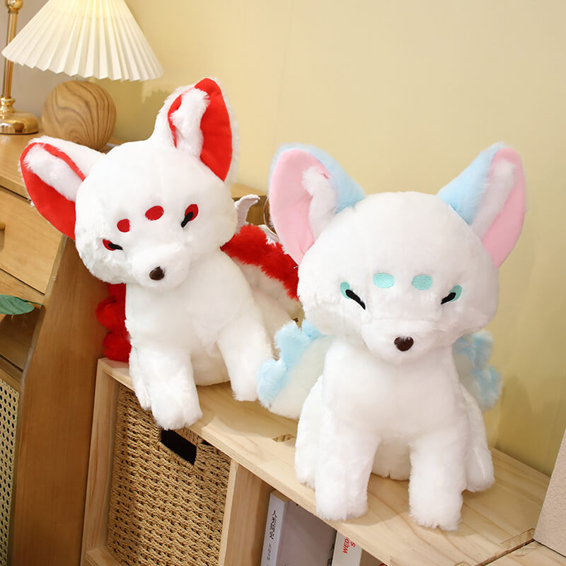 Factory Sale Adorable High Quality White Fox Plush Toy Low Moq PP Stuffed Animals Toys Promotional Gift 11