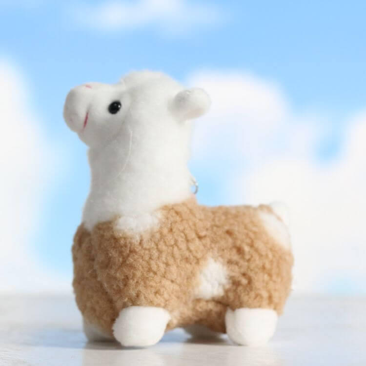 Wholesale 12cm Kawaii Alpaca Stuffed Animal Keychain Plush Toy Soft Bag Pendant Custom Logo for Girls Kids Toys Birthday 10