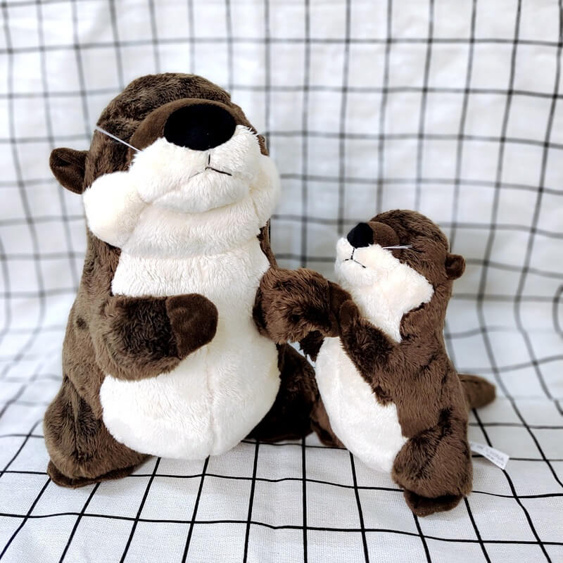 Factory Direct Wholesale Cute Lifelike Soft Otter Plush Toy Sea Stuffed Animal Toy with PP Cotton Filling(20cm /30cm ) 13