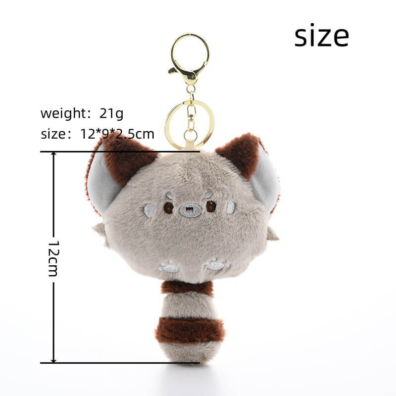 Оптовая продажа милых миниатюрных плюшевых енотов, красных панд, чехлов для монет, кошельков, мягких игрушек-брелоков, маленьких сумочек. 18