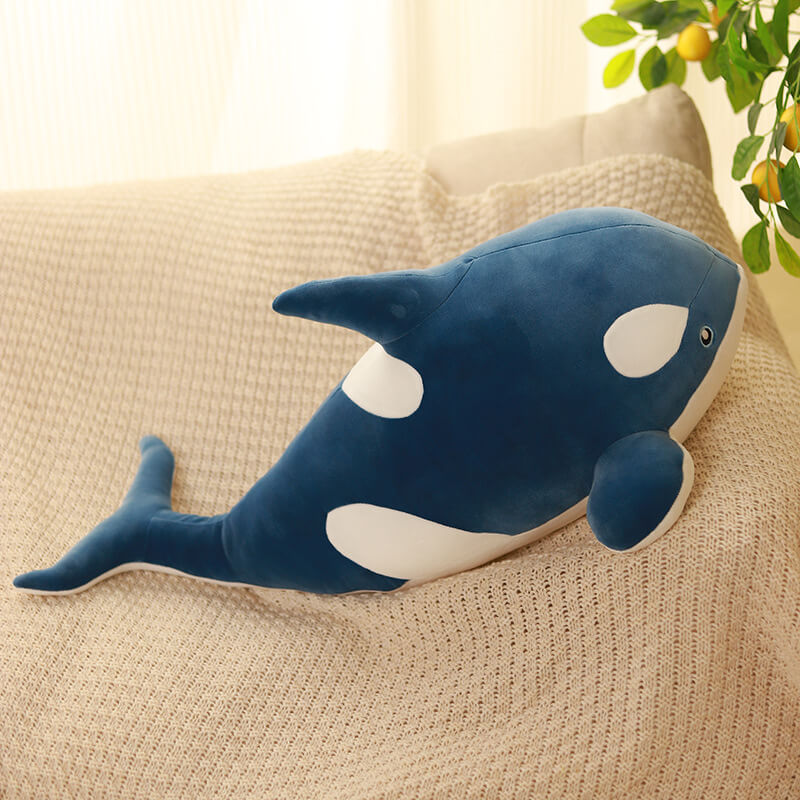 Wholesale Adorable  Real Life Orca Plush Toys Super Soft Stuffed Animal Shark Whale Sea Plush Dolls Gifts For Kids 12