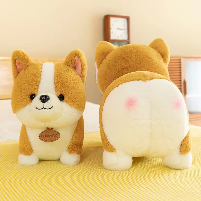 Factory Price Heart-Shaped Soft Kawaii Corgi Dog Cute Pillow Stuffed Animal Plush Toys Hug Cushion Children Gift 11
