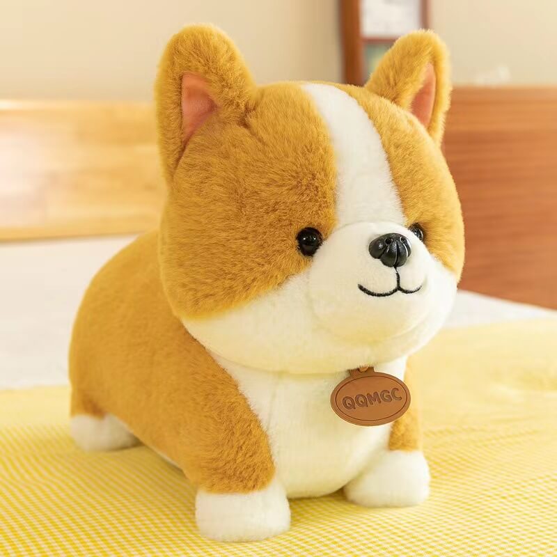 Factory Price Heart-Shaped Soft Kawaii Corgi Dog Cute Pillow Stuffed Animal Plush Toys Hug Cushion Children Gift 12