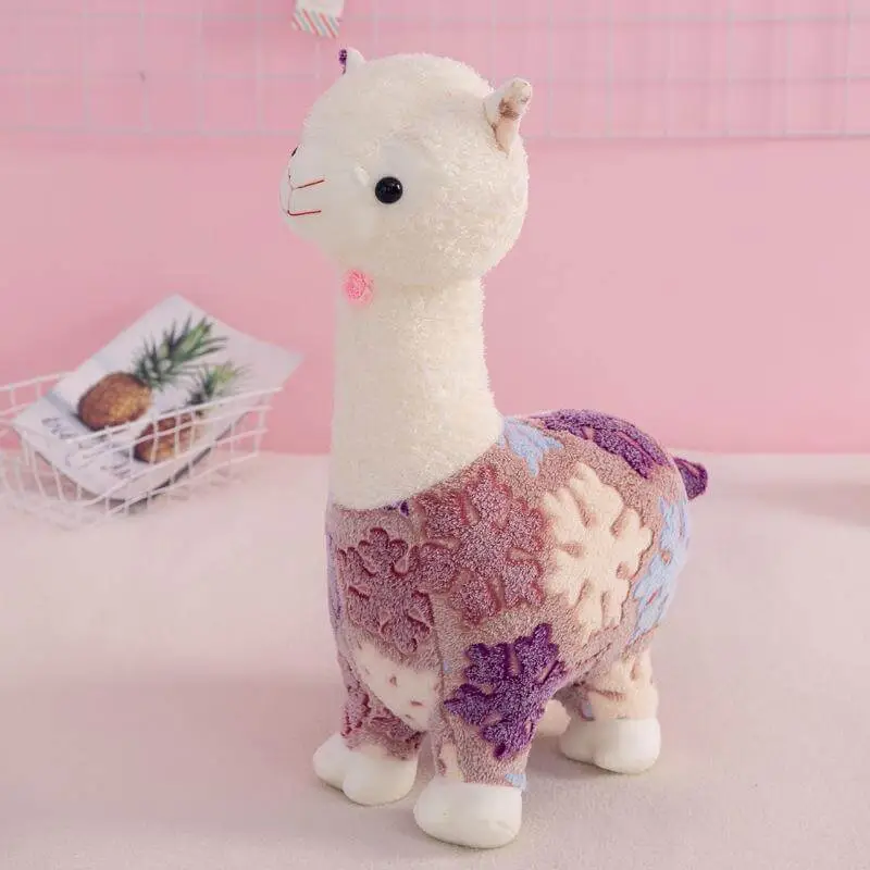 Peluche de alpaca y llama, oveja japonesa, suave y esponjoso, regalo súper kawaii para promociones. 1