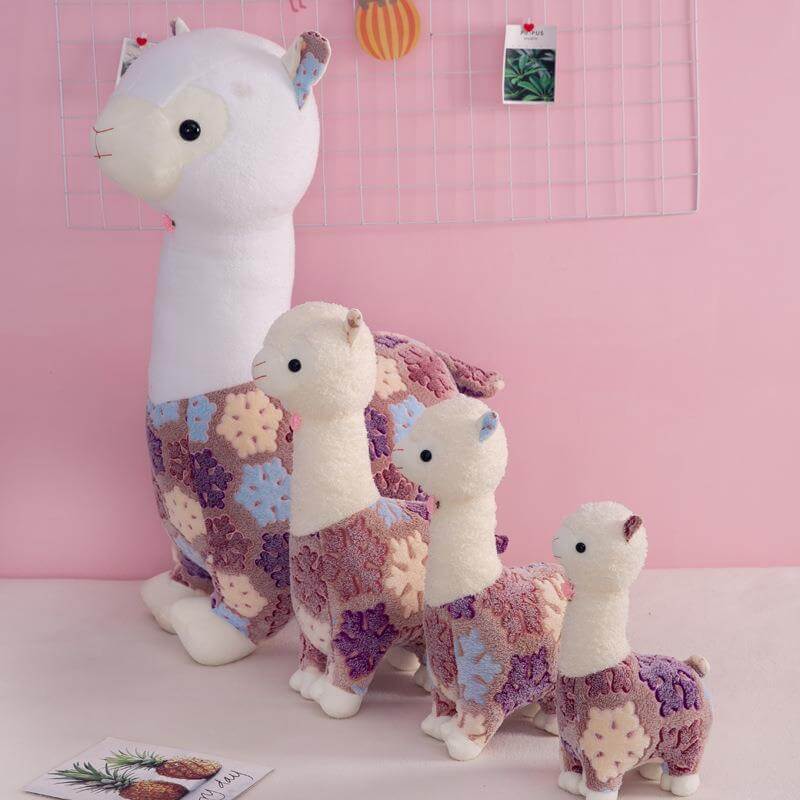 Peluche de alpaca y llama, oveja japonesa, suave y esponjoso, regalo súper kawaii para promociones. 8