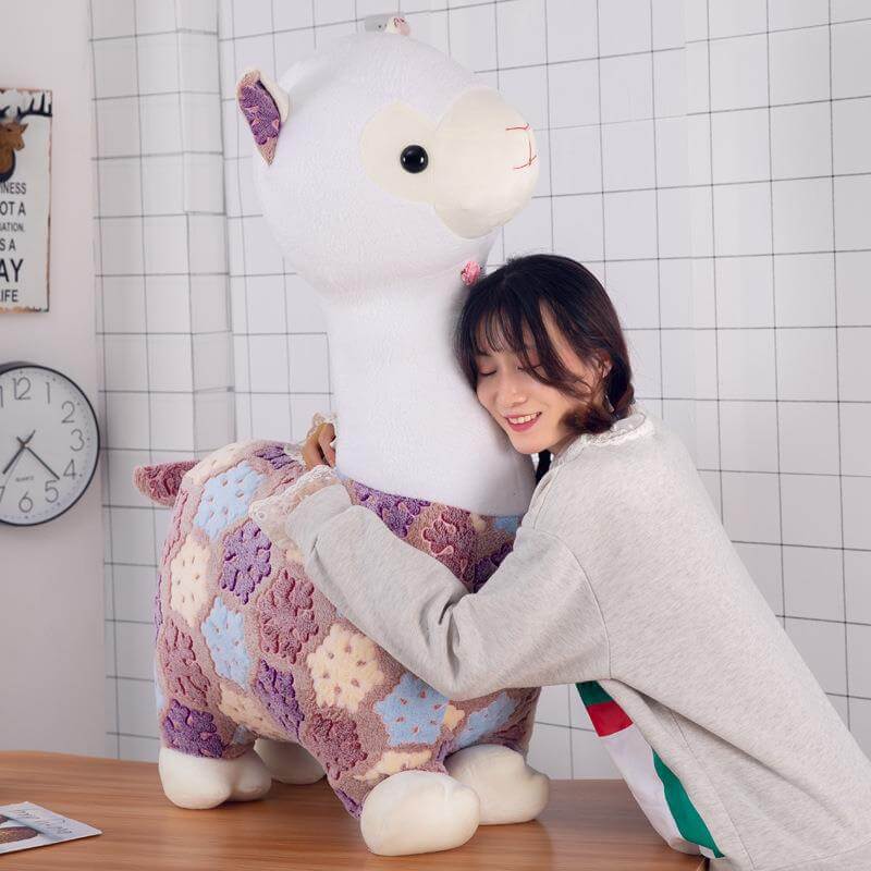 Peluche de alpaca y llama, oveja japonesa, suave y esponjoso, regalo súper kawaii para promociones. 10