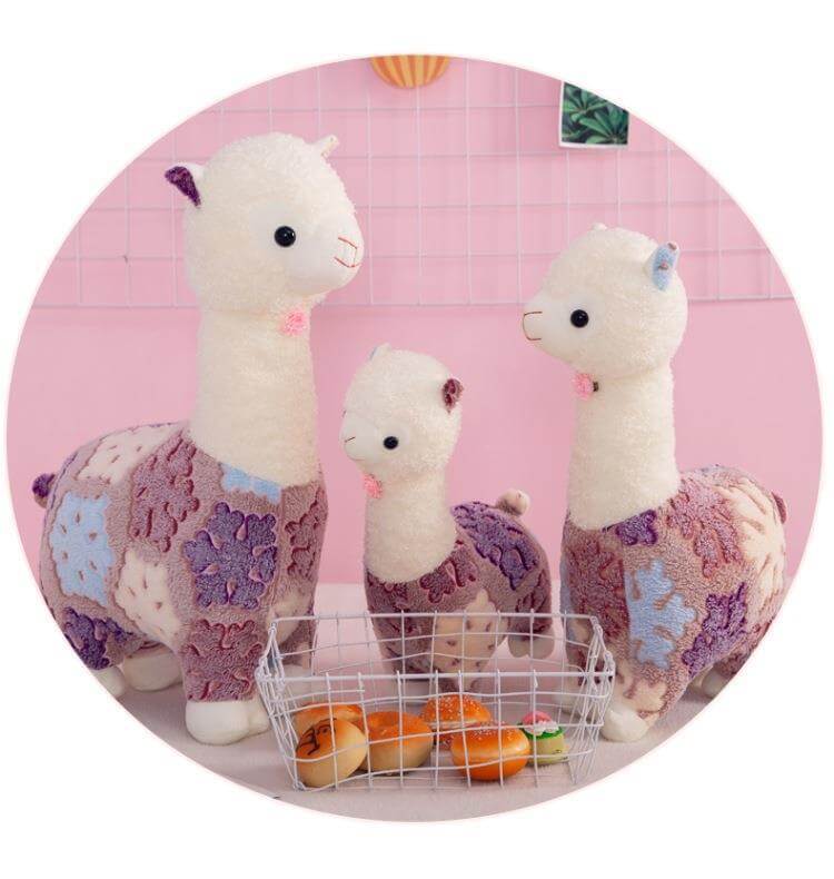 Peluche de alpaca y llama, oveja japonesa, suave y esponjoso, regalo súper kawaii para promociones. 16