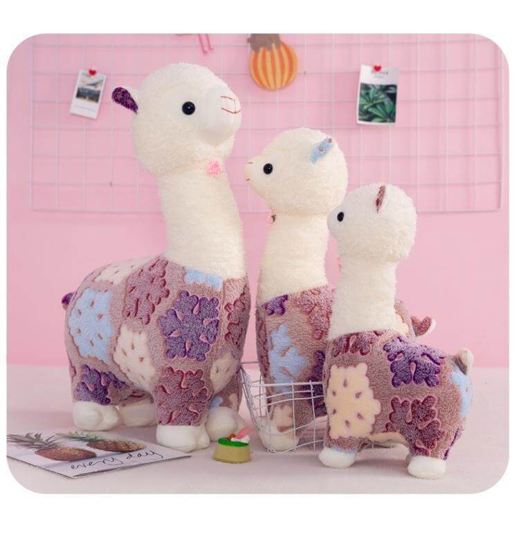 Peluche de alpaca y llama, oveja japonesa, suave y esponjoso, regalo súper kawaii para promociones. 14